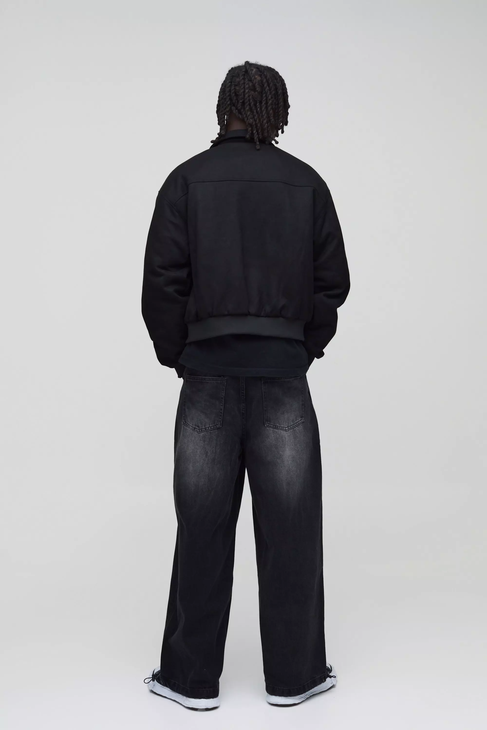 Denim Parachute Jean | boohooMAN USA